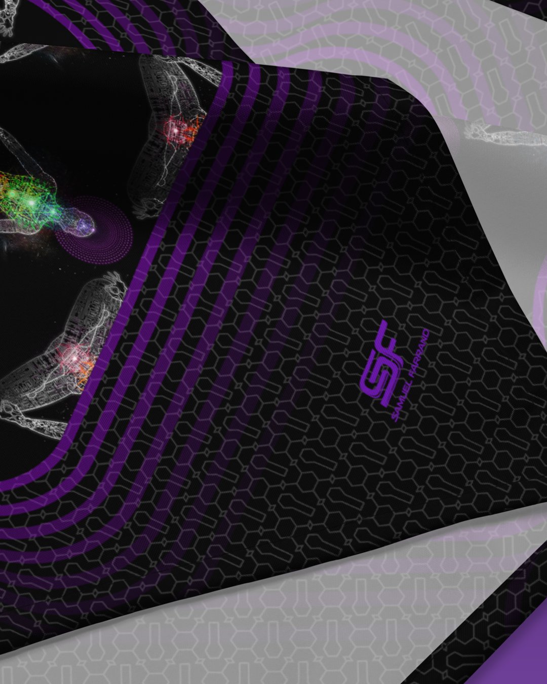 Inner Galactic | Psychedelic Visionary Art Bandana - Image 3