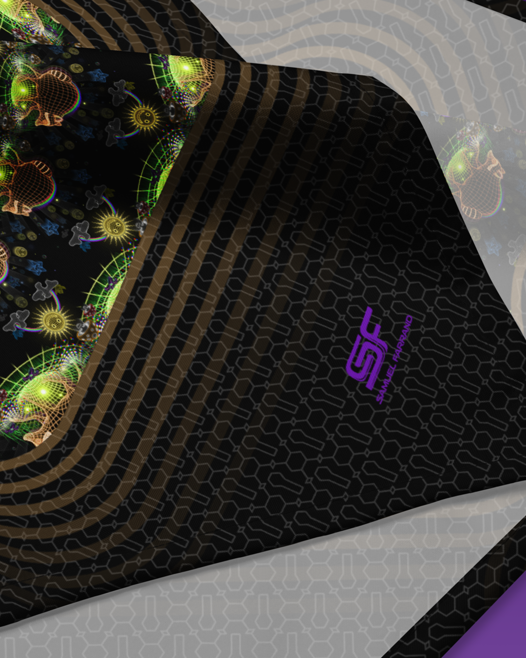 Jimothy | Psychedelic Visionary Art Bandana - Image 3