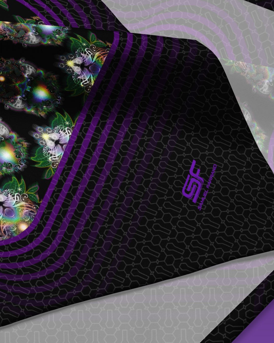 Lemuria | Psychedelic Visionary Art Bandana - Image 3