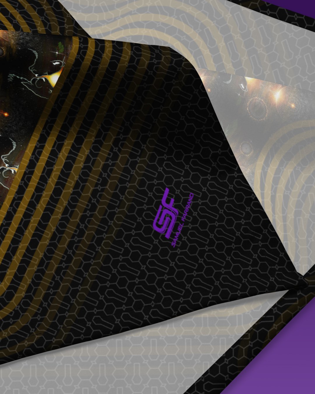 Love Prevails | Psychedelic Visionary Art Bandana - Image 3