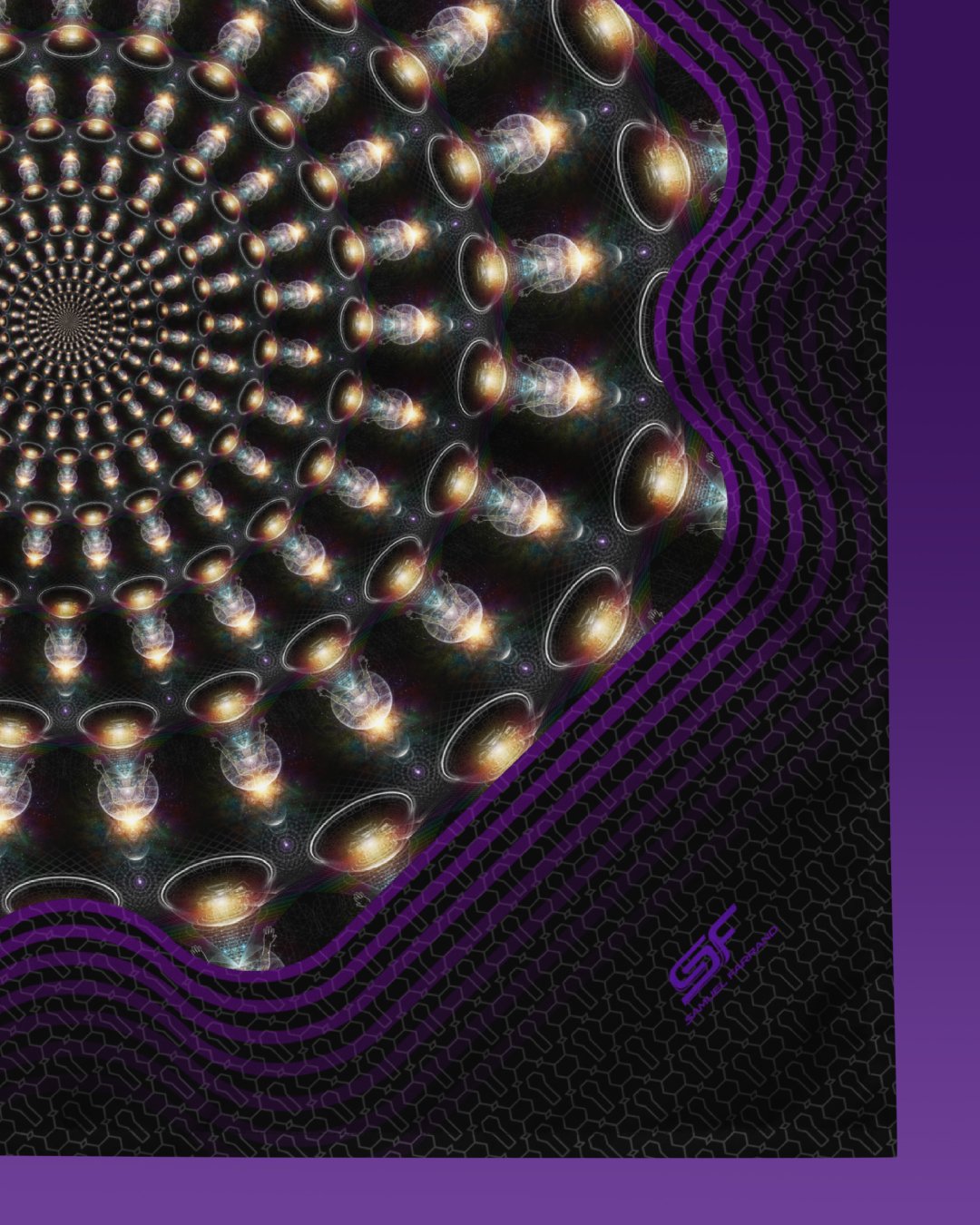 Metatron | Psychedelic Visionary Art Bandana - Image 2