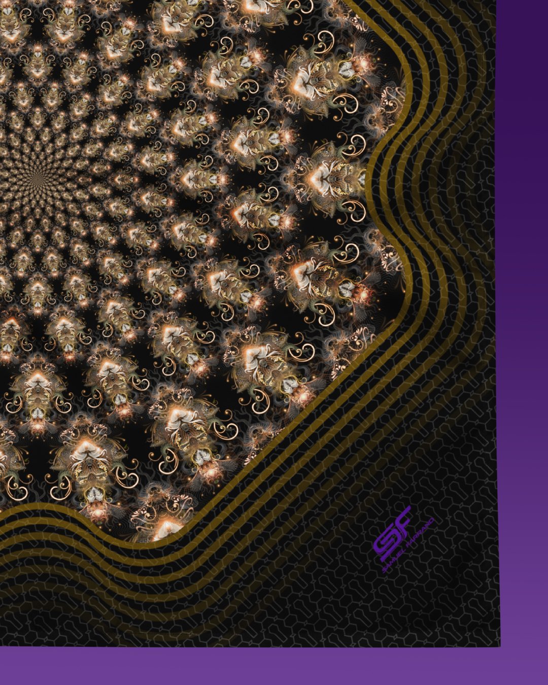 Natural Affinity | Psychedelic Visionary Art Bandana - Image 2