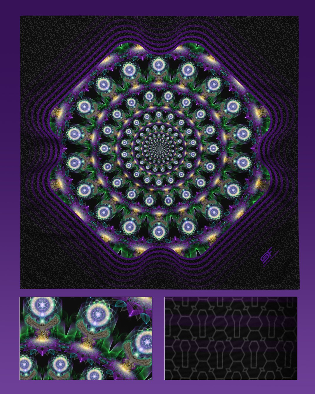 Owlchemy | Psychedelic Visionary Art Bandana