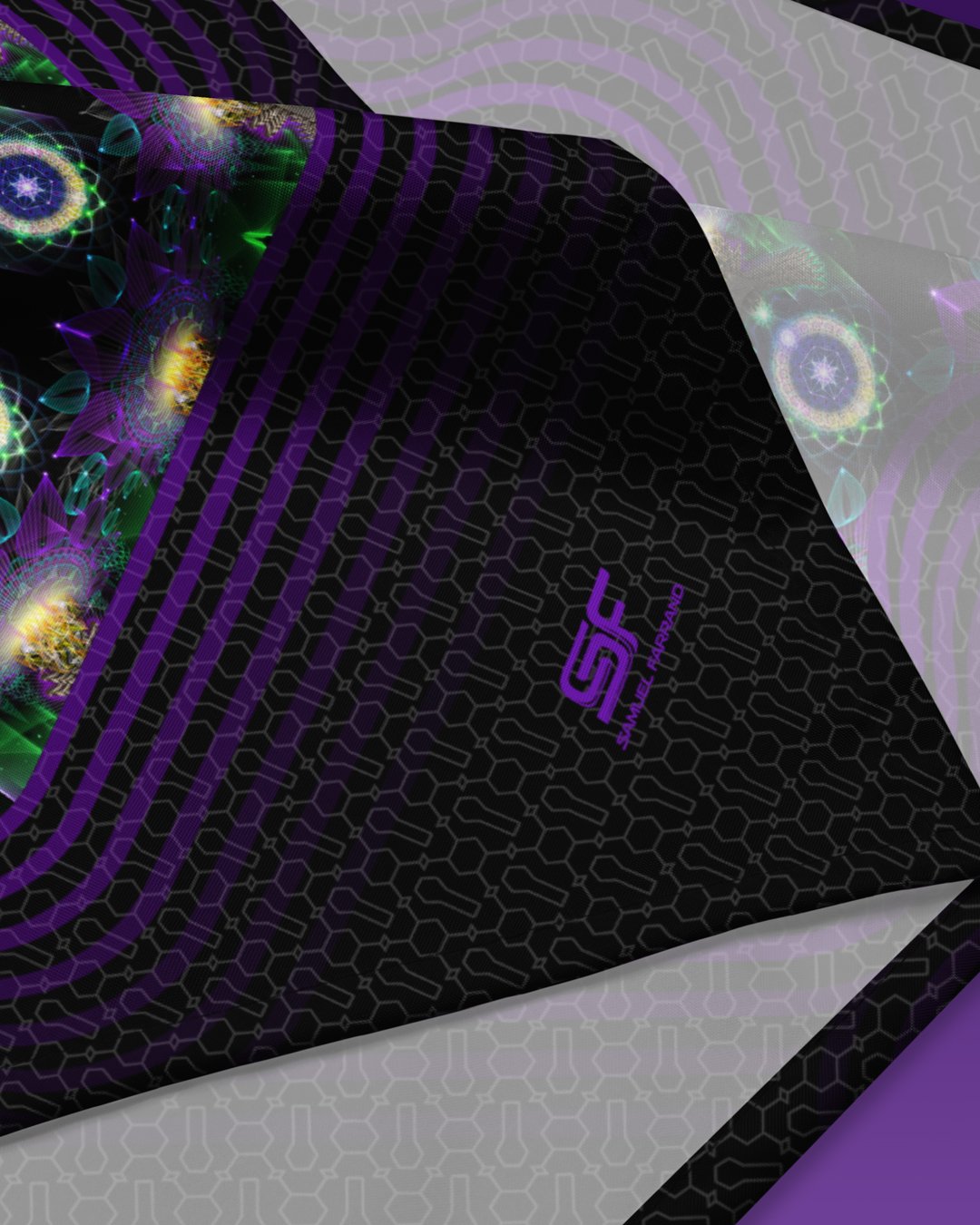 Owlchemy | Psychedelic Visionary Art Bandana - Image 3