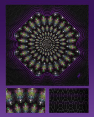Phosphenescent Projections | Psychedelic Visionary Art Bandana