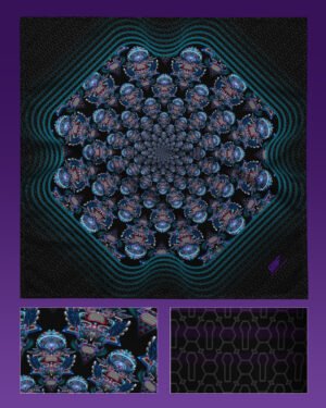 Primitive Voices | Psychedelic Visionary Art Bandana
