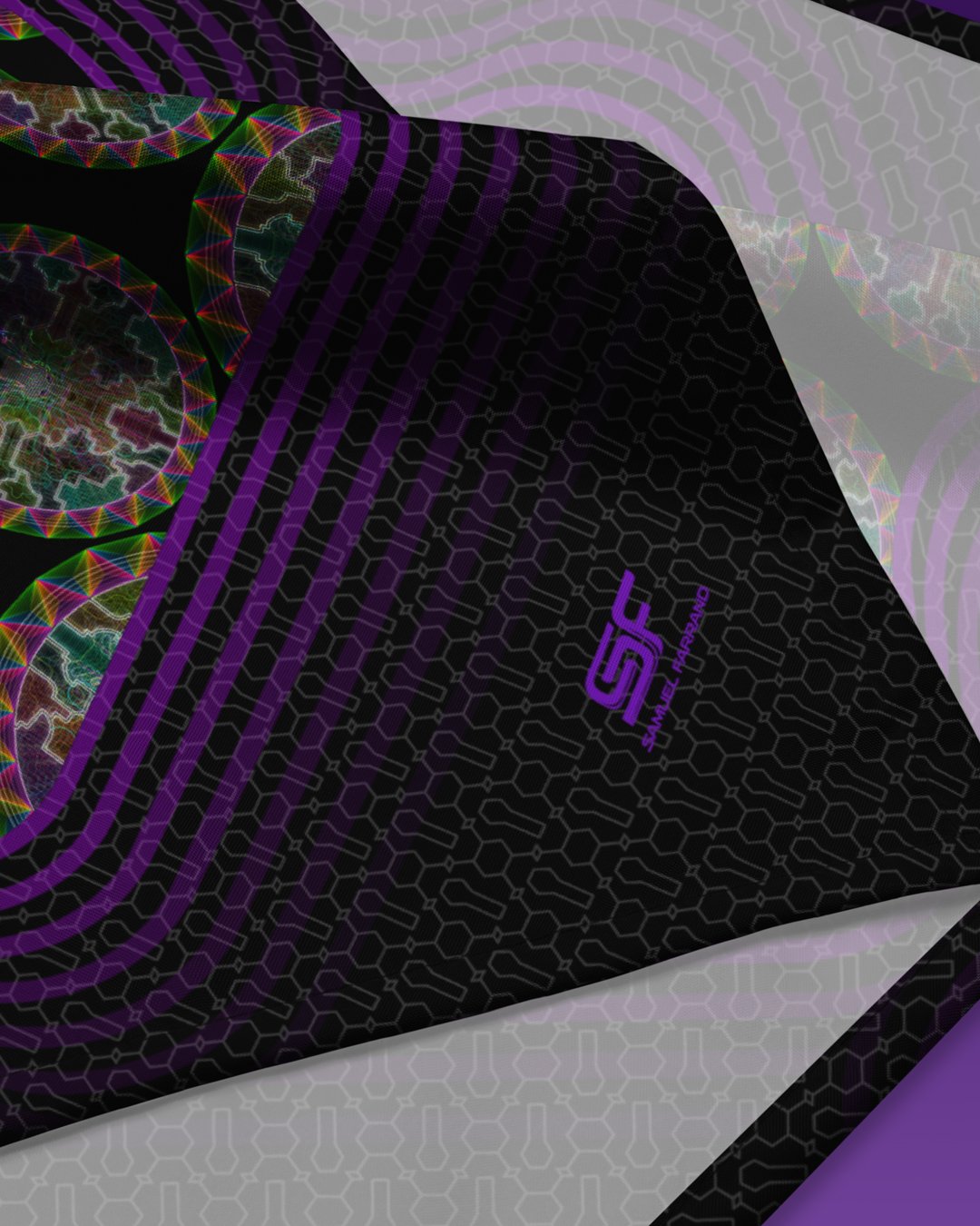 Shaman Song | Psychedelic Visionary Art Bandana - Image 3