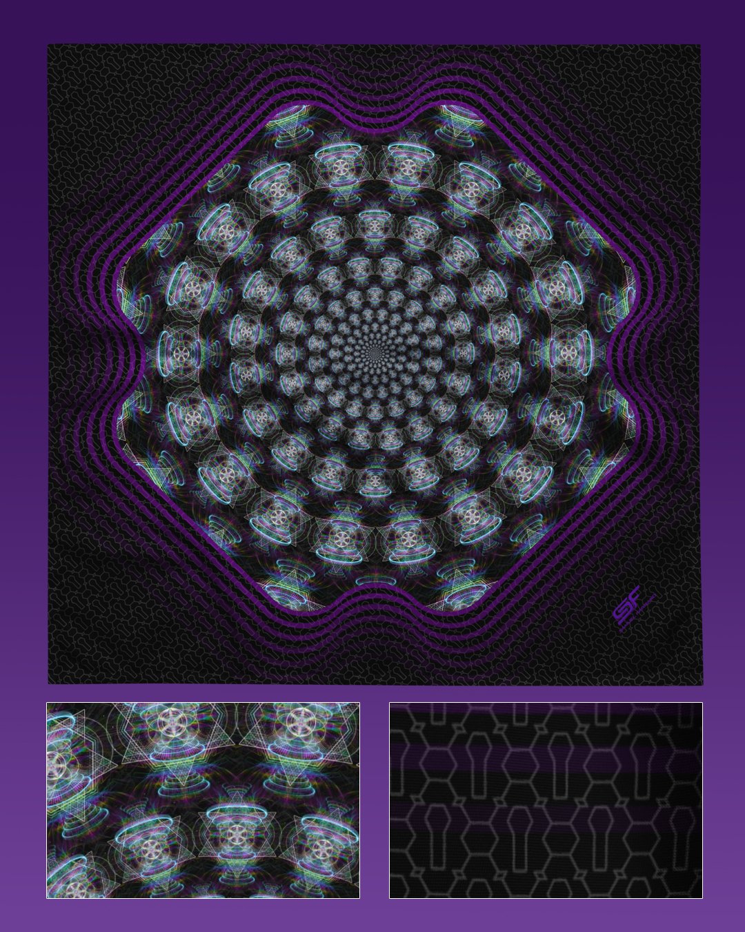 Source Generator | Psychedelic Visionary Art Bandana