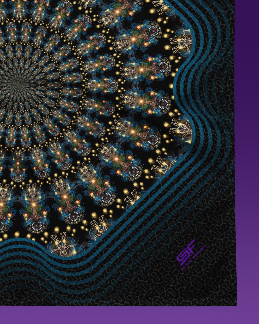 Wairua | Psychedelic Visionary Art Bandana - Image 2