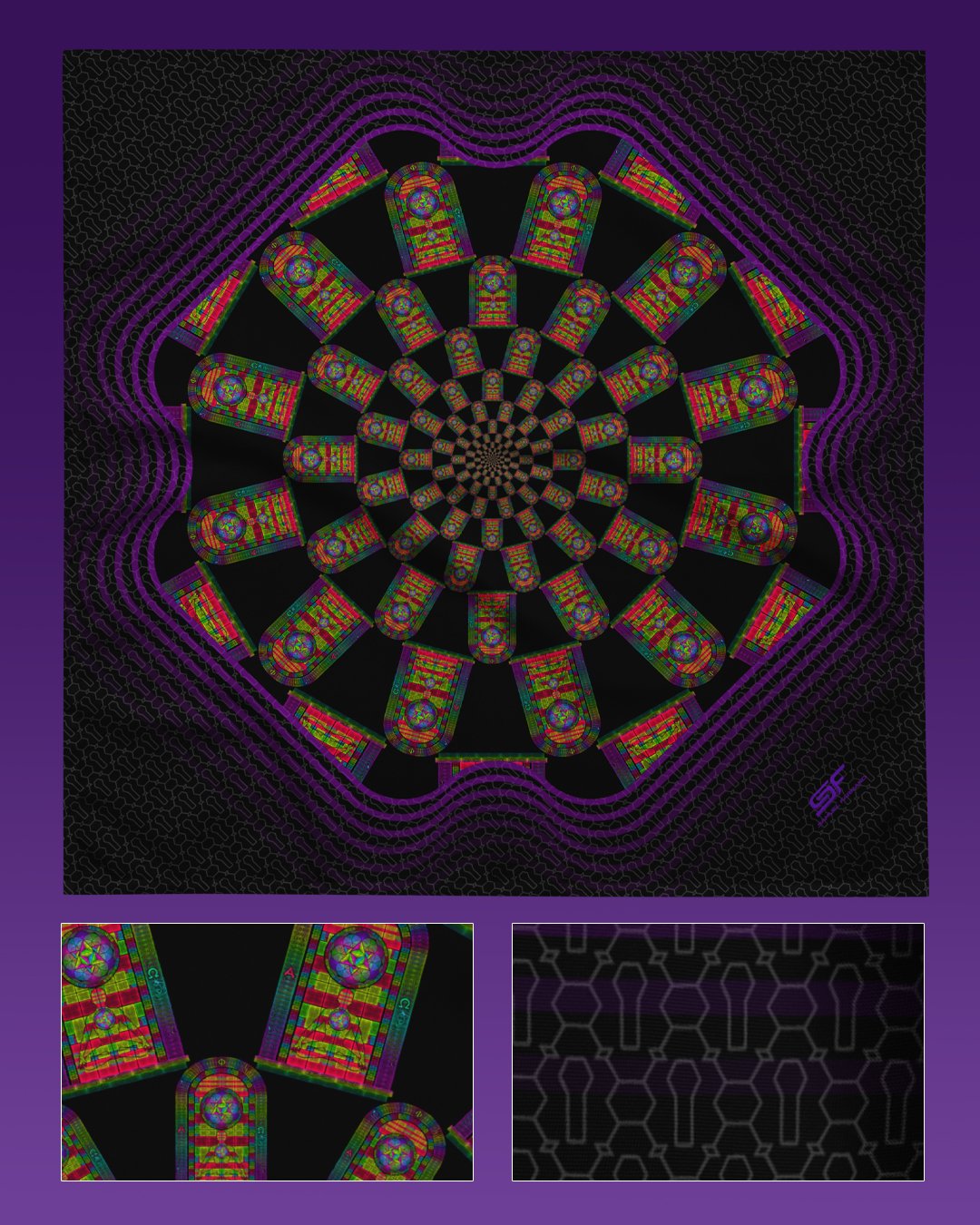 Window to the Soul | Psychedelic Visionary Art Bandana