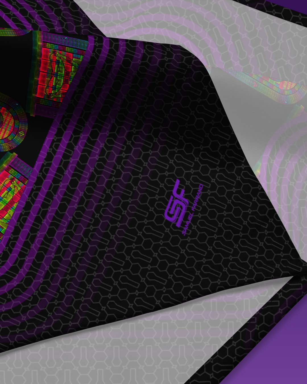 Window to the Soul | Psychedelic Visionary Art Bandana - Image 3