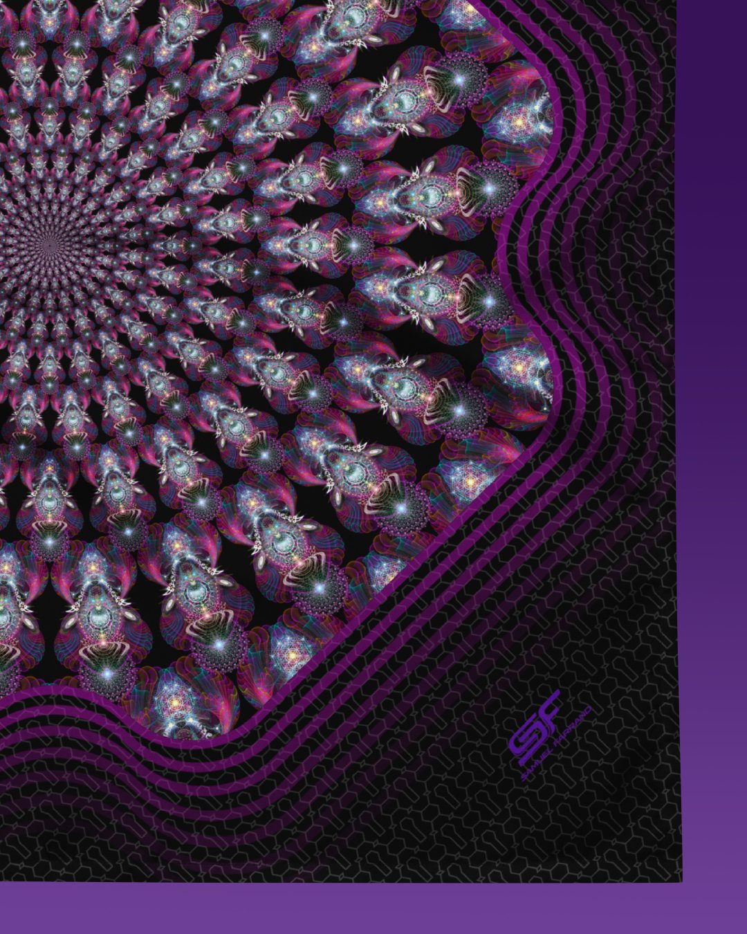 Xooli Gala | Psychedelic Visionary Art Bandana - Image 2