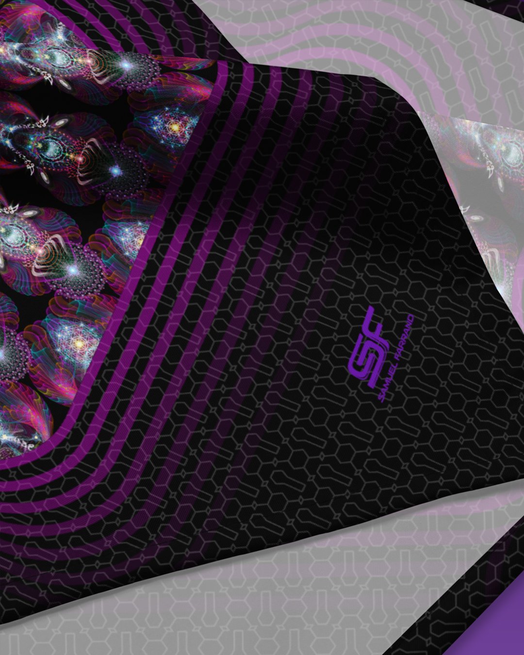 Xooli Gala | Psychedelic Visionary Art Bandana - Image 3