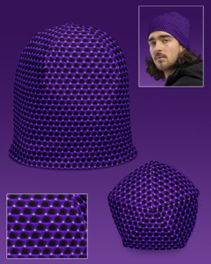 Amethyst Prism | UV/RGB Reactive Beanie