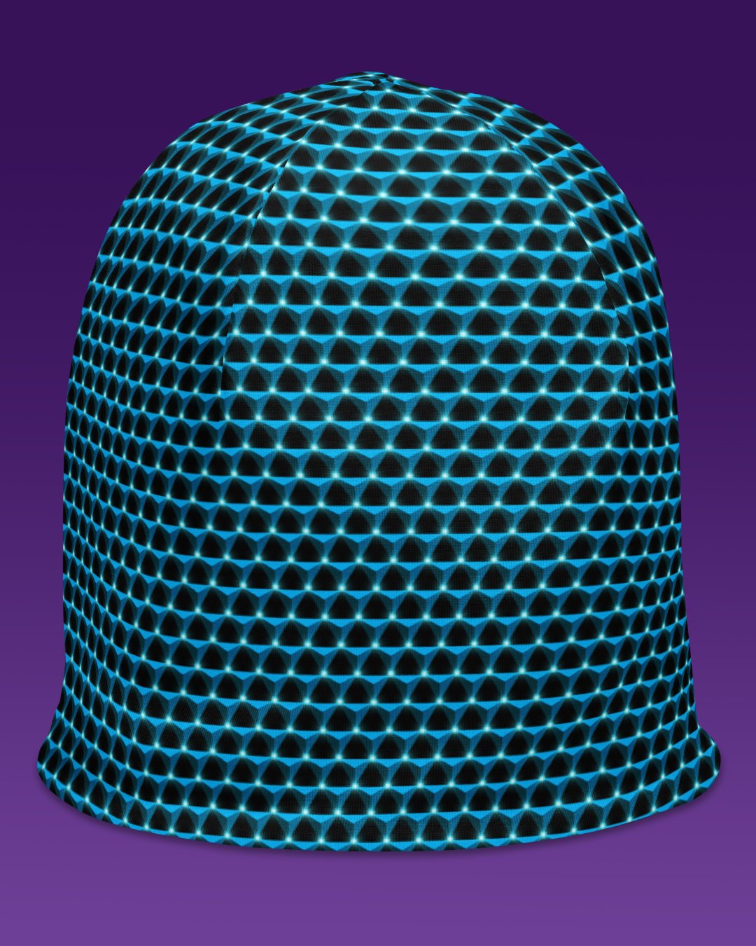 Aquamarine Prism | UV/RGB Reactive Beanie - Image 2
