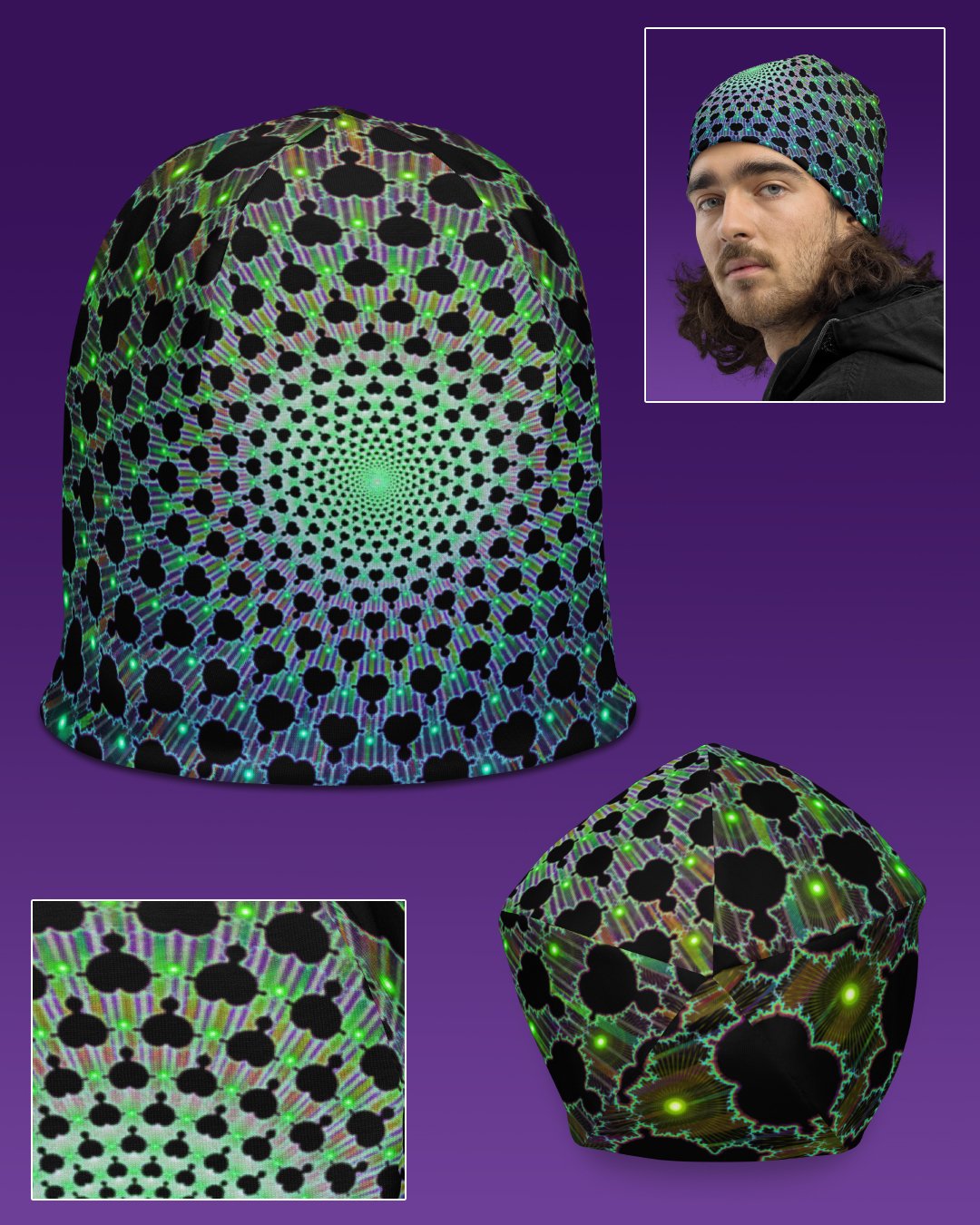Brainfreeze | UV/RGB Reactive Beanie