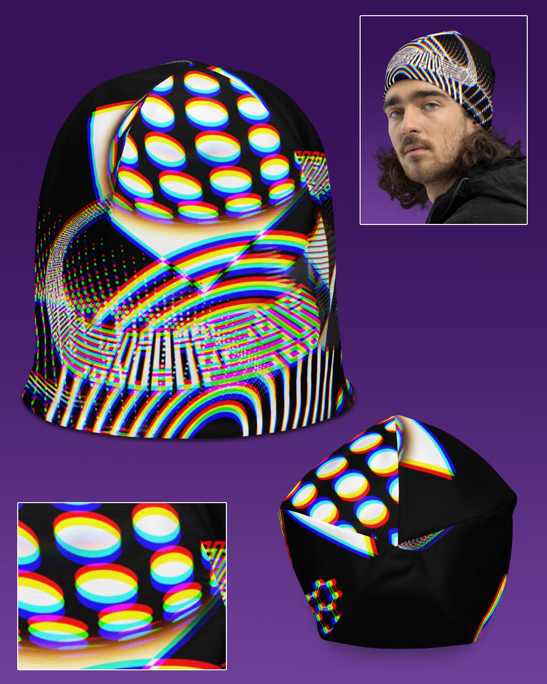 Dissolution | UV/RGB Reactive Beanie