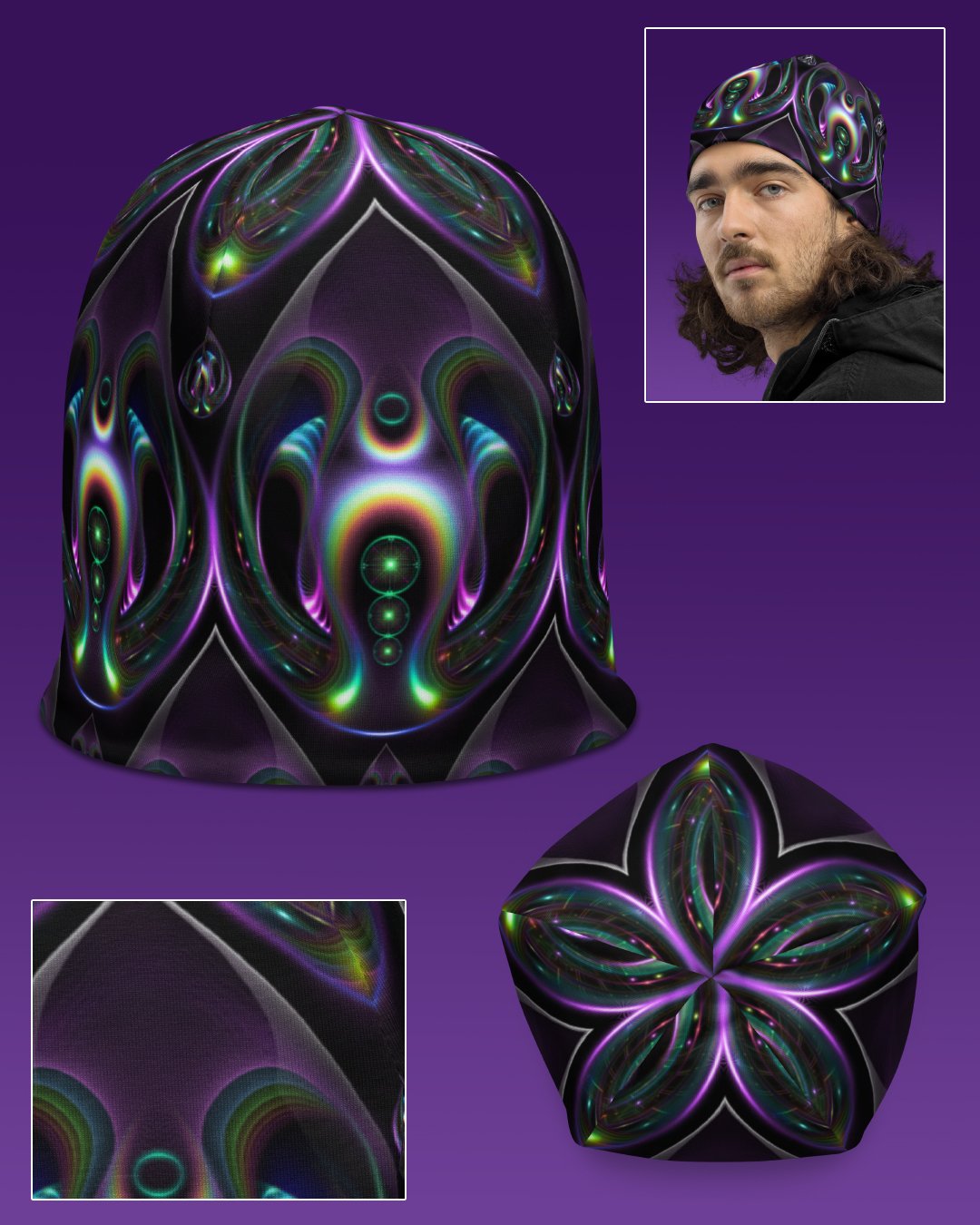 Emergence | UV/RGB Reactive Beanie