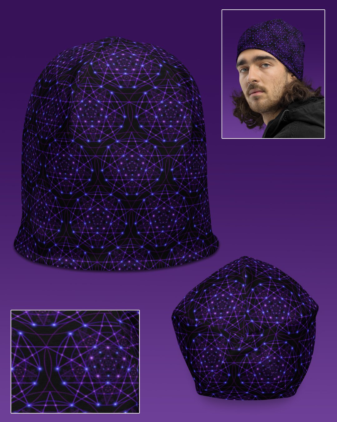 Enchant Trance | UV/RGB Reactive Beanie