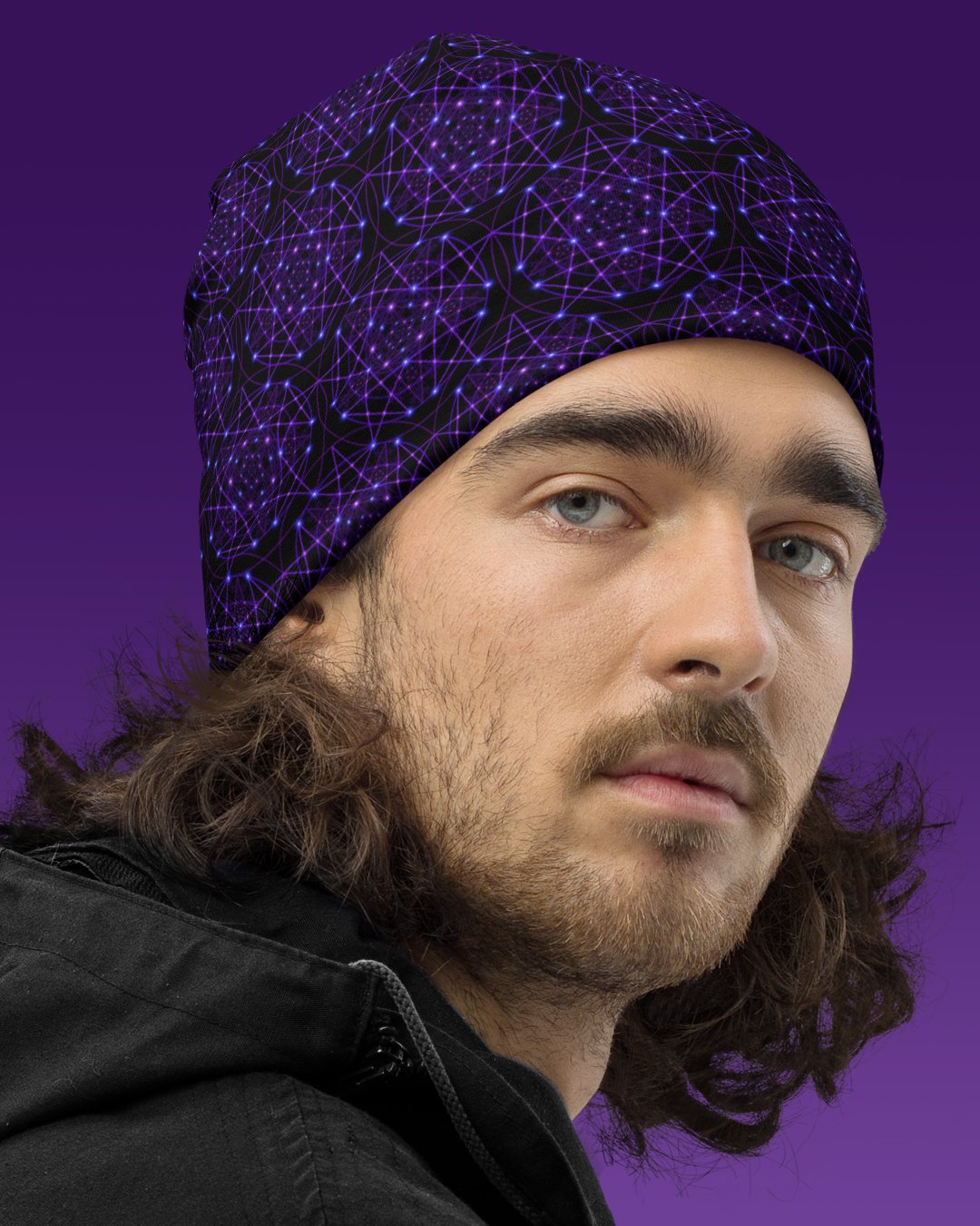 Enchant Trance | UV/RGB Reactive Beanie - Image 3