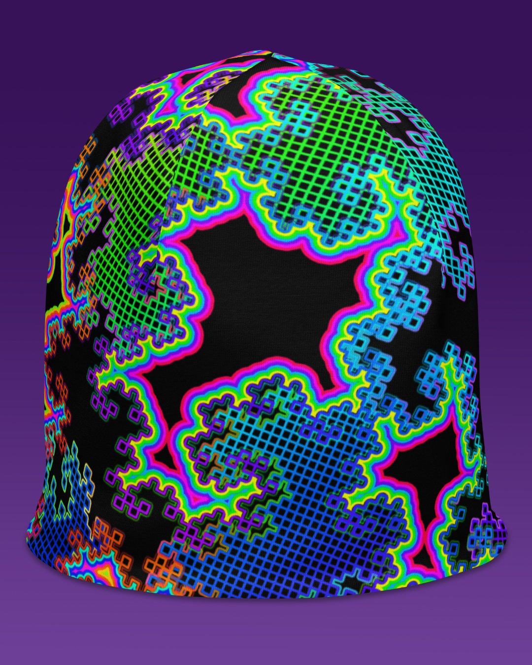 Fractal Dreams | UV/RGB Reactive Beanie - Image 2