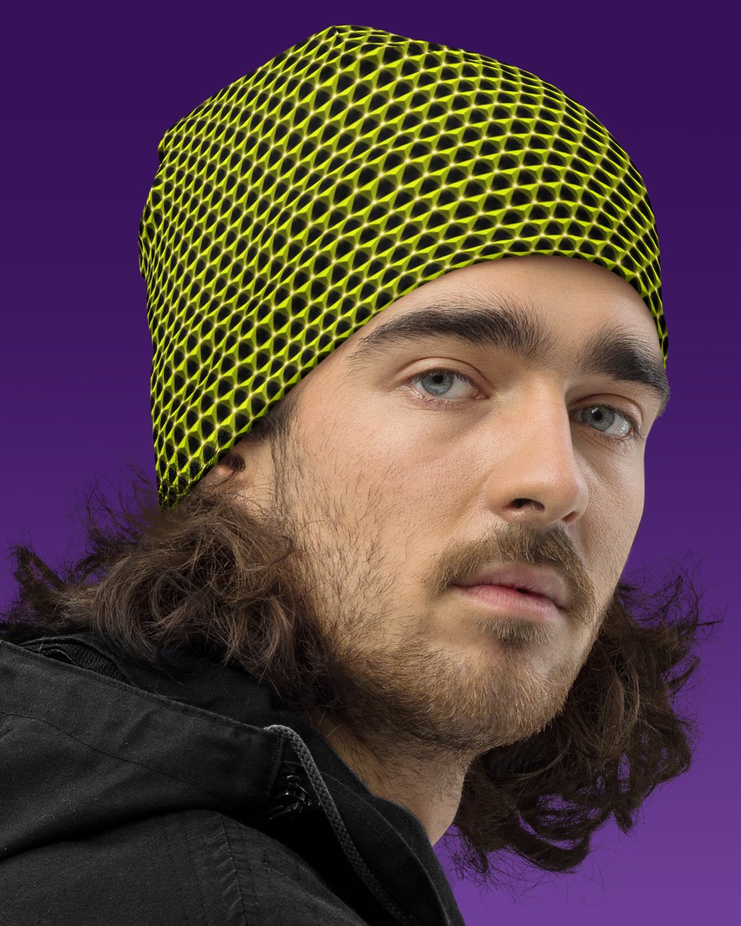 Heliodor Prism | UV/RGB Reactive Beanie - Image 3