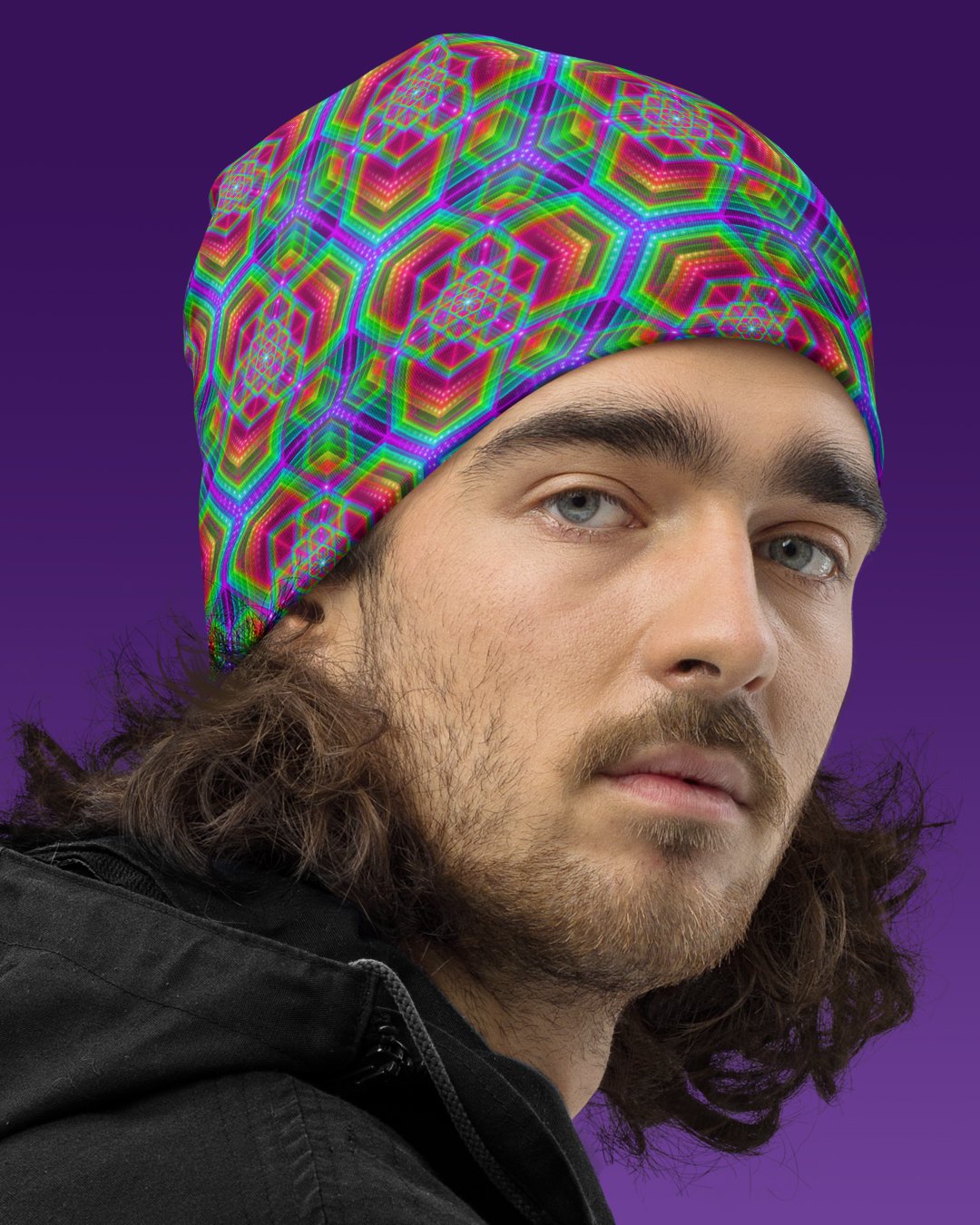 Hexafun | UV/RGB Reactive Beanie - Image 3
