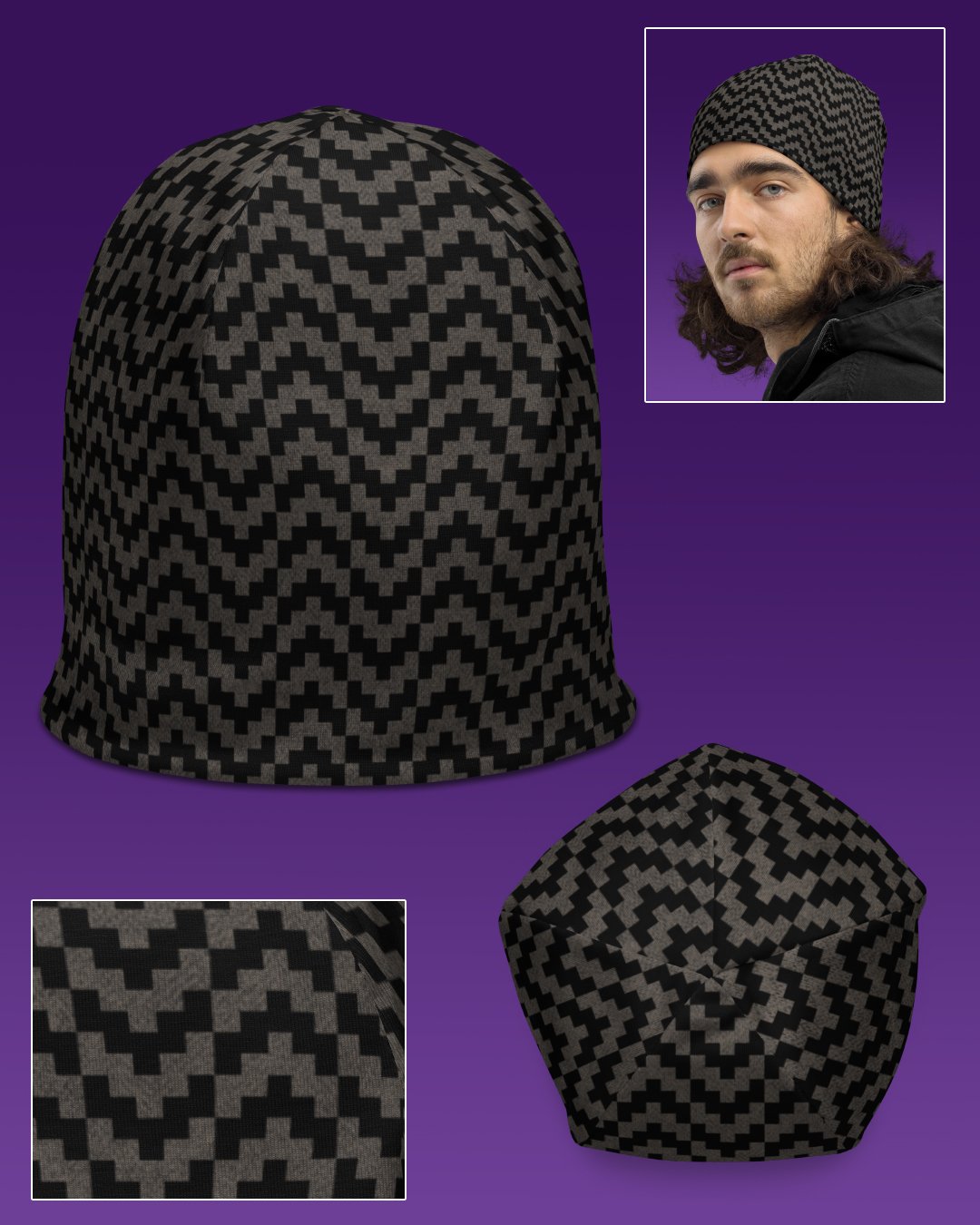 Huichol | UV/RGB Reactive Beanie