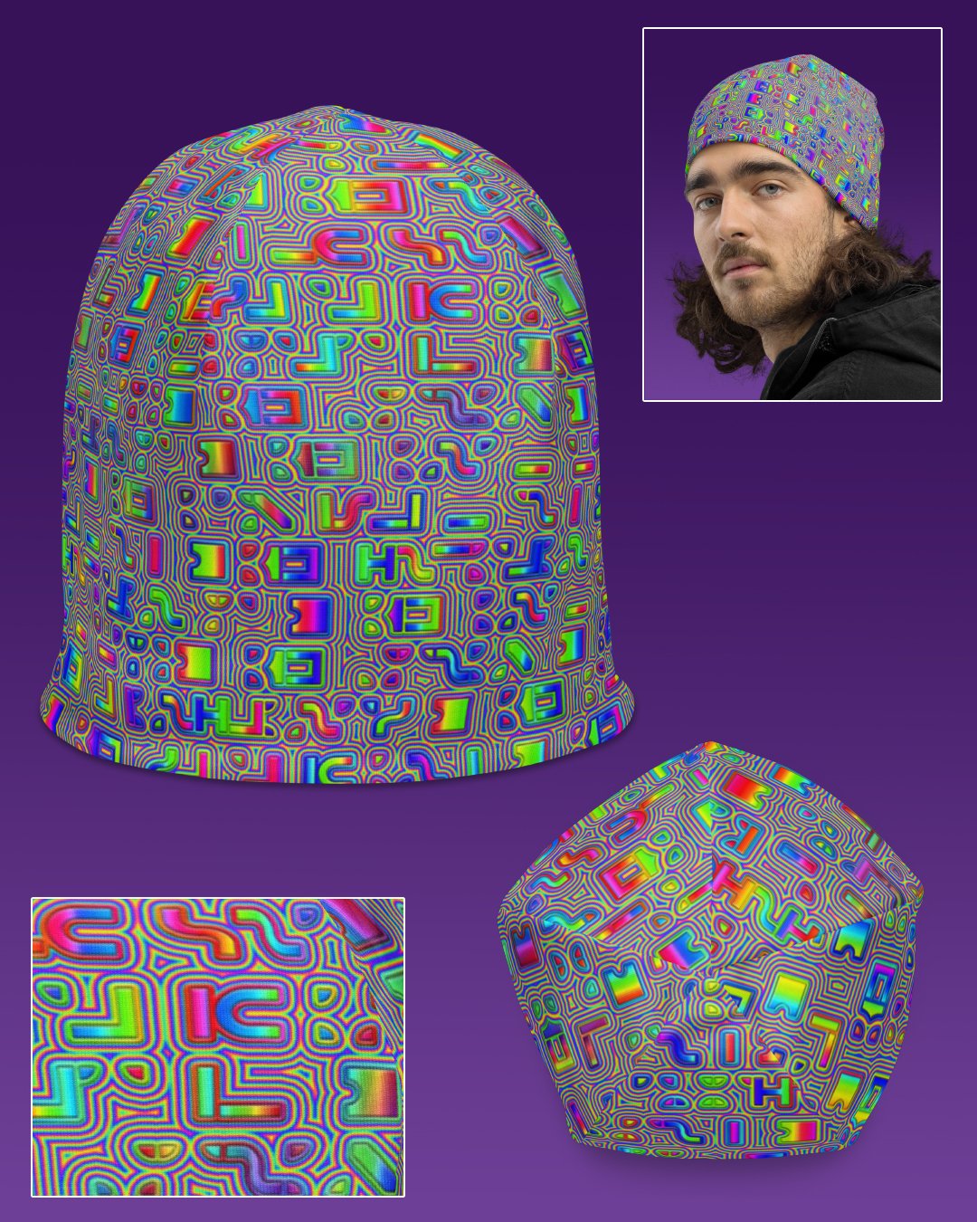 Psyliscious | UV/RGB Reactive Beanie