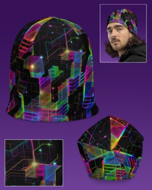 Question Everything | UV/RGB Reactive Beanie