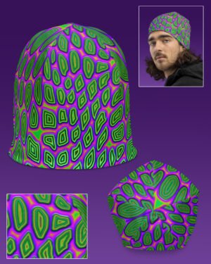 Reptilian | UV/RGB Reactive Beanie