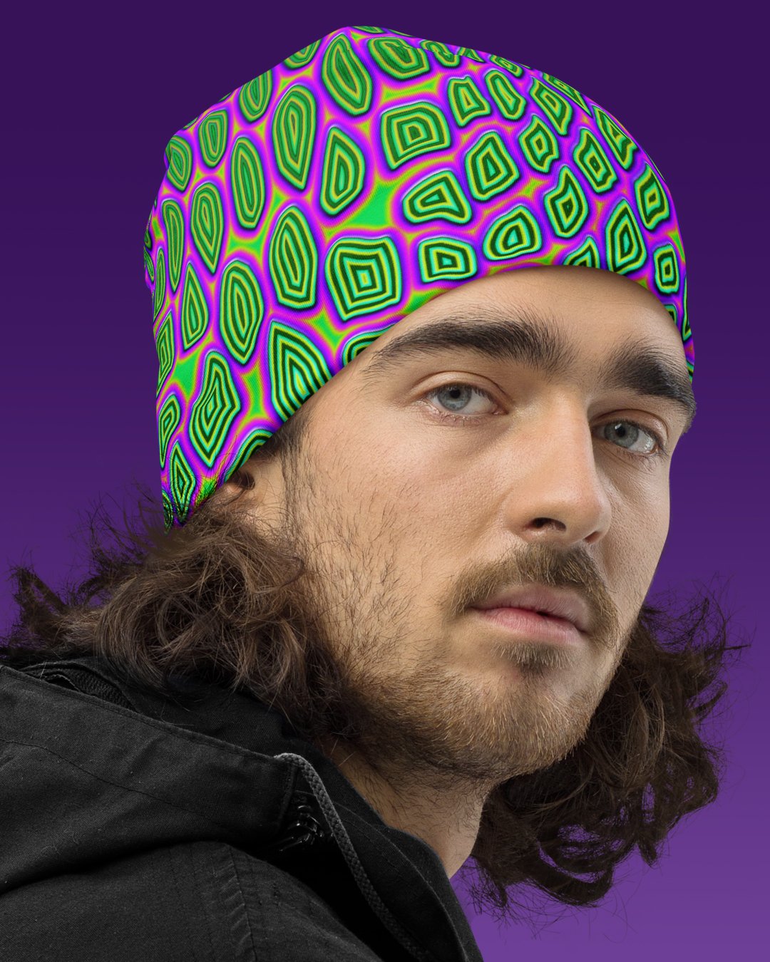 Reptilian | UV/RGB Reactive Beanie - Image 3