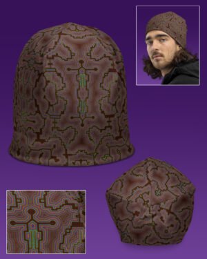Techno Shamanic Clay | UV/RGB Reactive Beanie