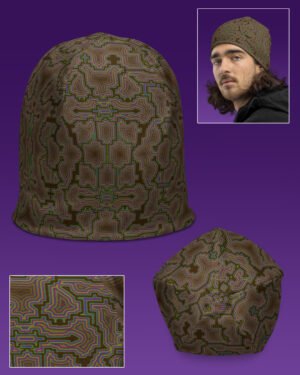 Techno Shamanic Desert | UV/RGB Reactive Beanie