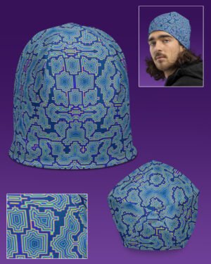 Techno Shamanic Water | UV/RGB Reactive Beanie