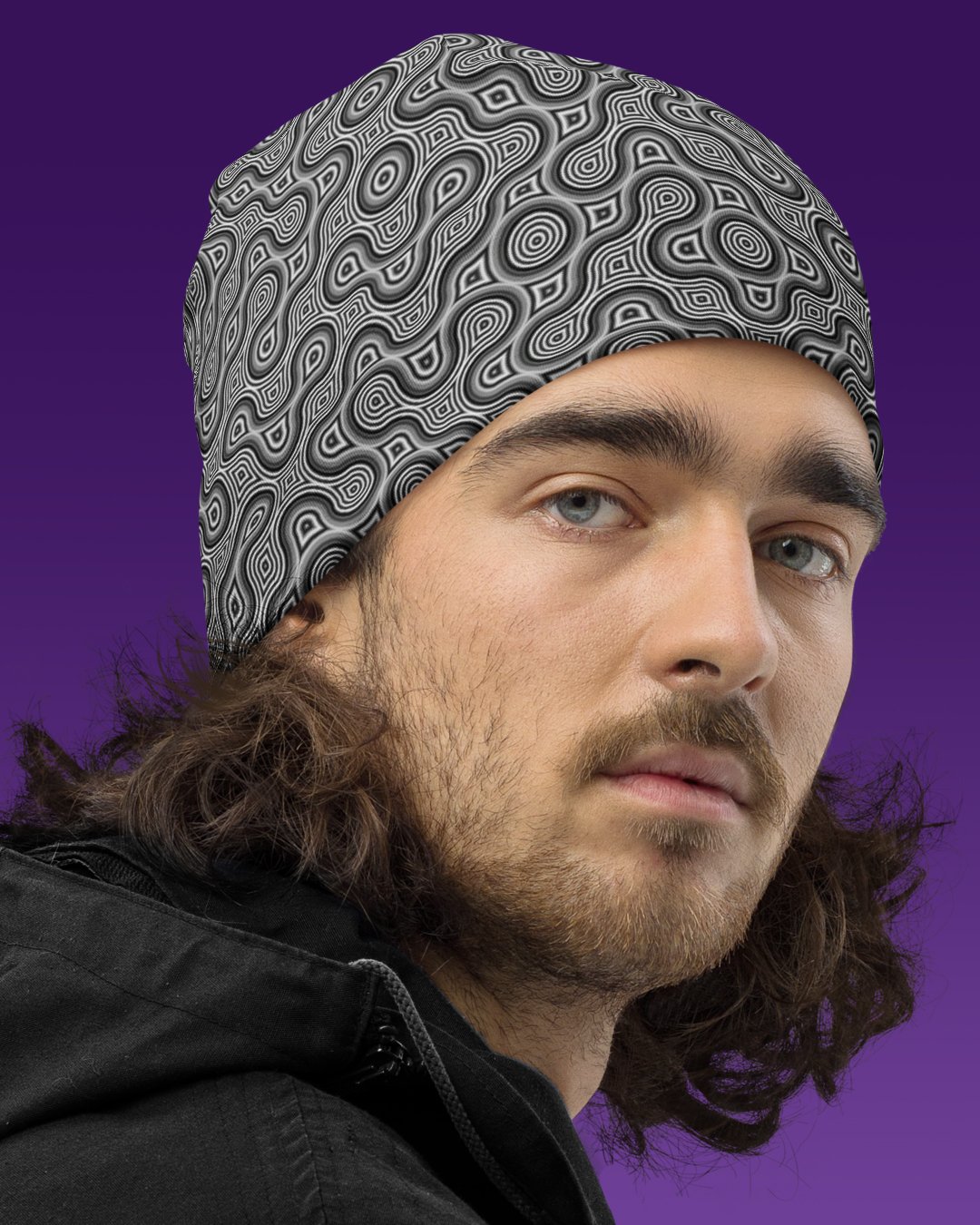 Thumbprint | UV/RGB Reactive Beanie - Image 3