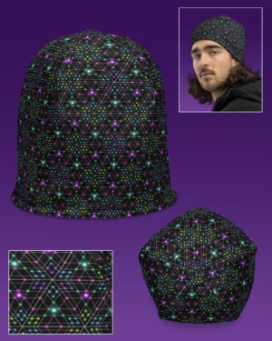 Triesselation | UV/RGB Reactive Beanie