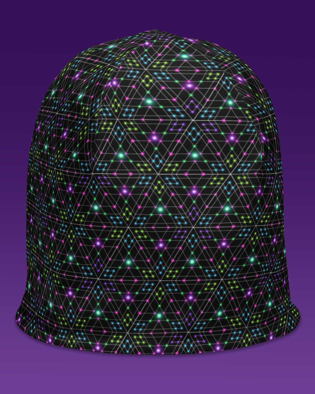 Triesselation | UV/RGB Reactive Beanie - Image 2