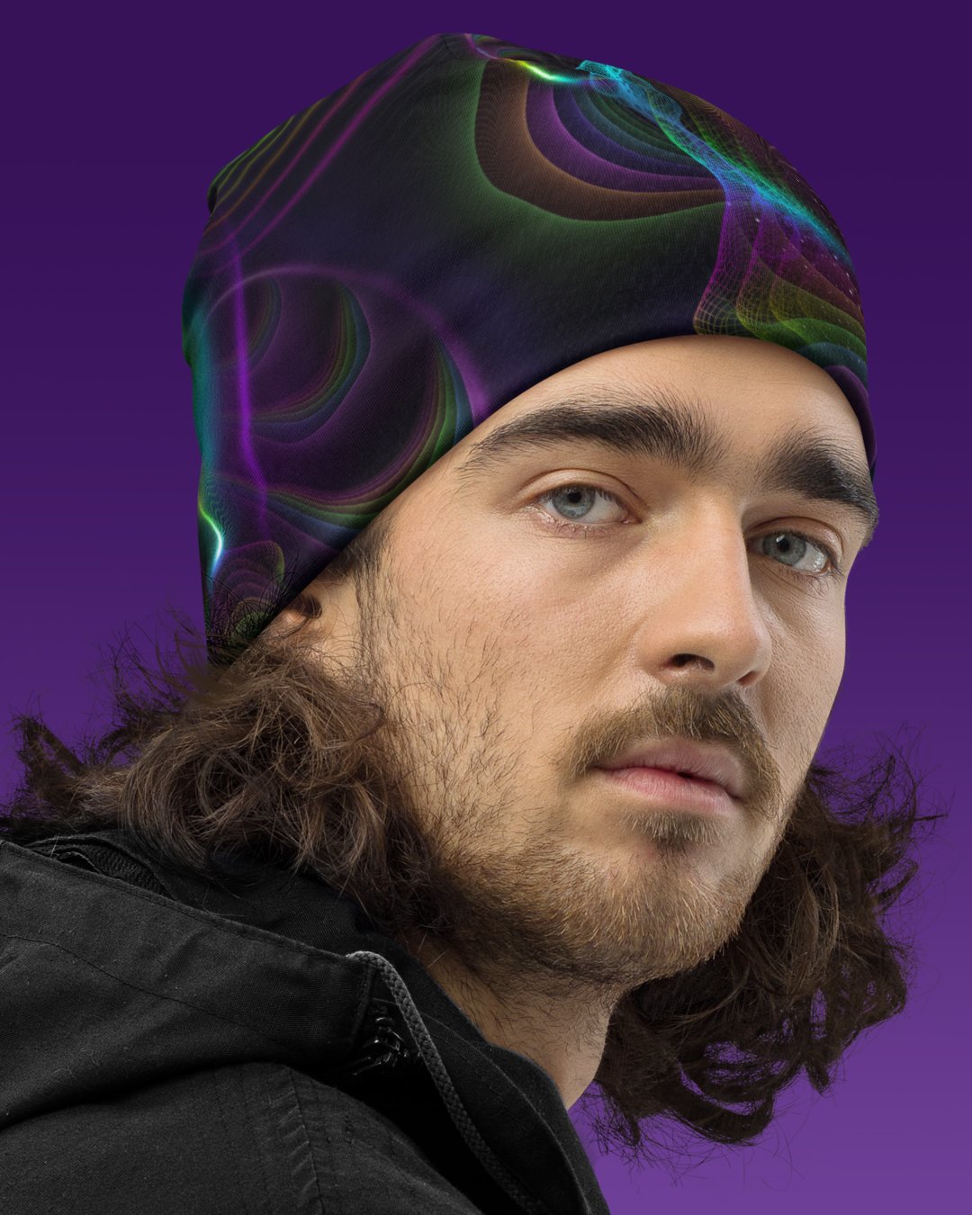 Vapor | UV/RGB Reactive Beanie - Image 3