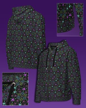 Triesselation | Psychedelic Visionary Art Unisex All-Over Hoodie