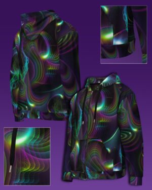 Vapor | Psychedelic Visionary Art Unisex All-Over Hoodie
