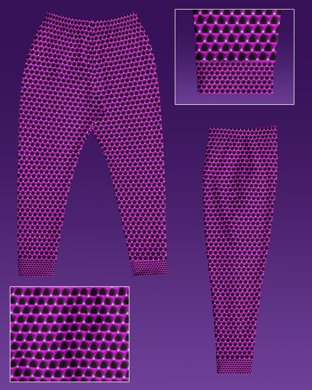 Alexandrite Prism | UV/RGB Reactive Joggers