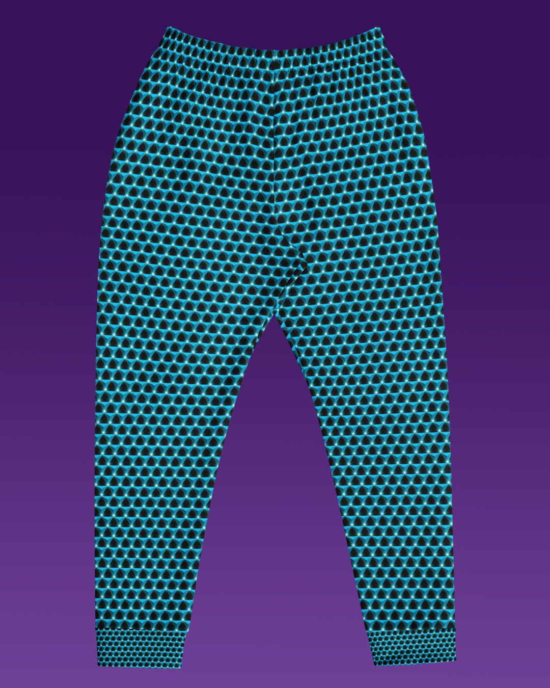 Aquamrine Prism | UV/RGB Reactive Joggers - Image 2