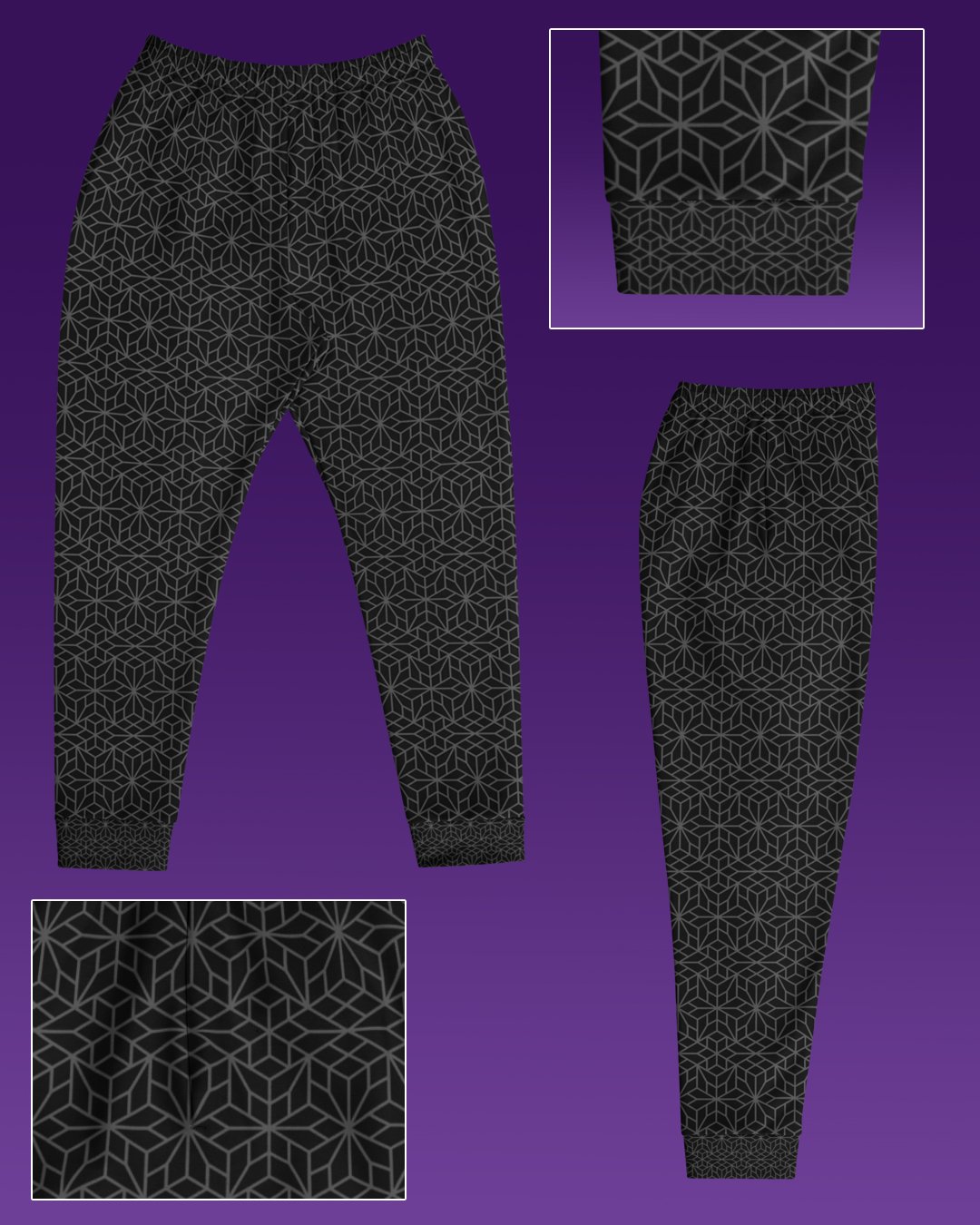 Crystallize | UV/RGB Reactive Joggers