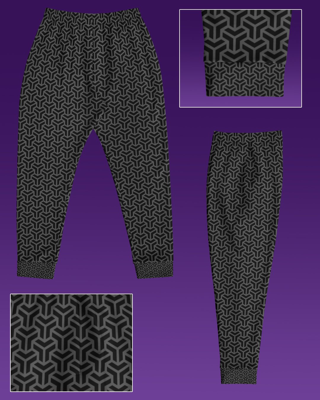 Interlace | UV/RGB Reactive Joggers