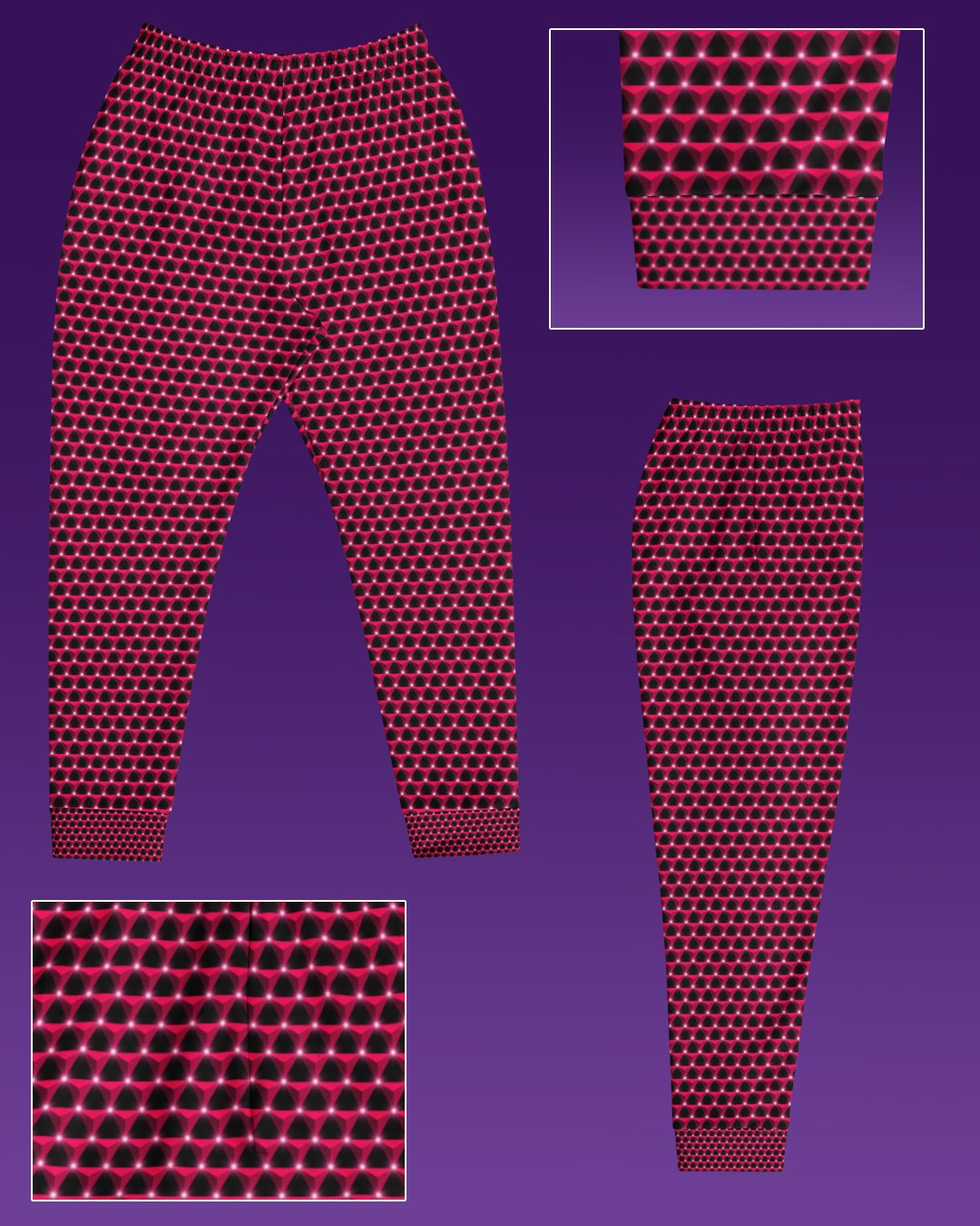 Ruby Prism | UV/RGB Reactive Joggers