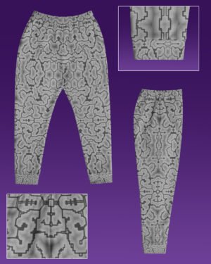 Stone Techno Shamanic | UV/RGB Reactive Joggers