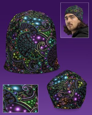 Neopaisley | UV/RGB Reactive Beanie