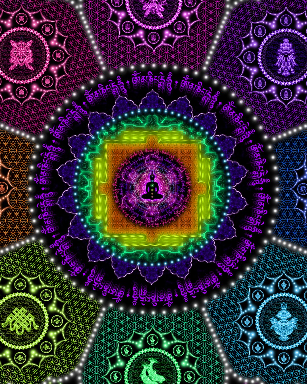 Ashtamangala | Archival Fine Art Print - Image 2