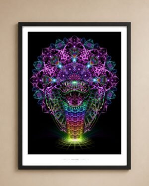 Cosmic Rainbow Serpent | Archival Fine Art Print